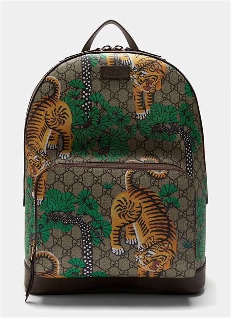 fake gucci bengal backpack|gucci leather backpack reviews.